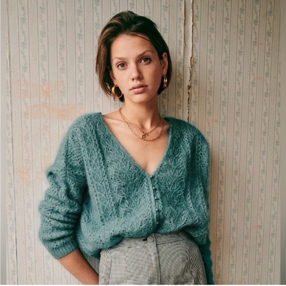 NWT Sezane Lison Cardigan Sweater szXS
